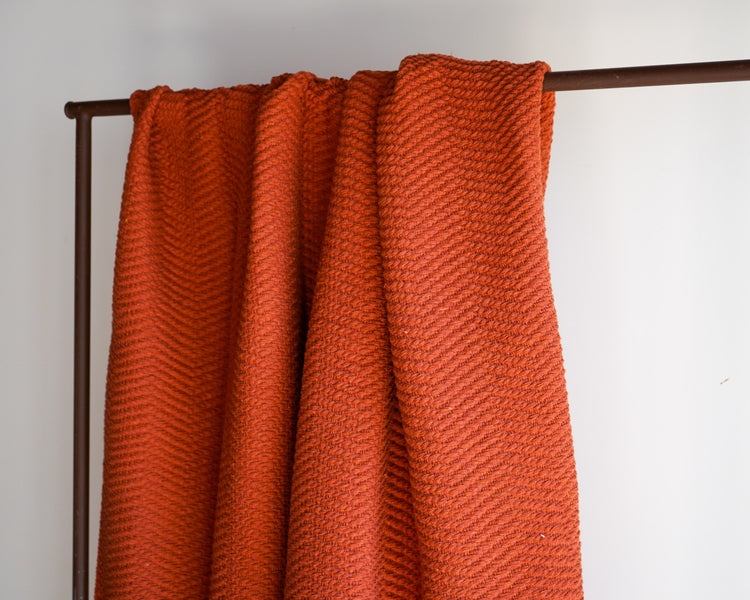 Manta de sofa Mary terra cota