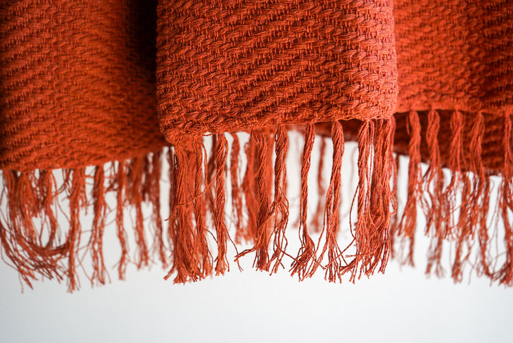 Manta de sofa Mary terra cota